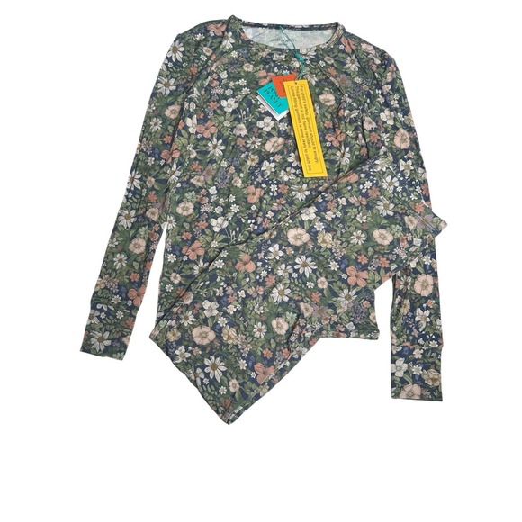 Posh Peanut Other - NWT Posh Peanut Country Blue Floral Long Sleeve Pajama Set Girls 10 12 Bamboo